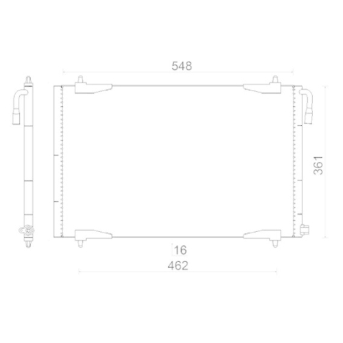 MAHLE Kondensator, Klimaanlage BEHR AC 220 001S