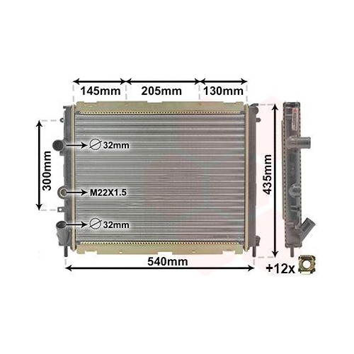 VAN WEZEL K&uuml;hler, Motork&uuml;hlung 43002267