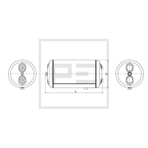 PE Automotive Luftbeh&auml;lter, Druckluftanlage 126.247-80A