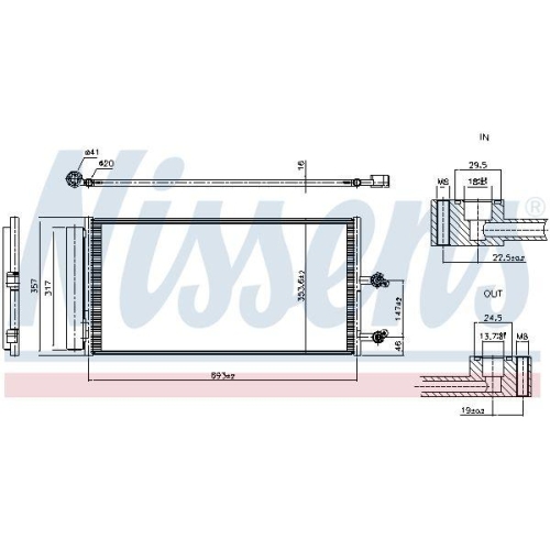 NISSENS Kondensator, Klimaanlage ** FIRST FIT ** 941403