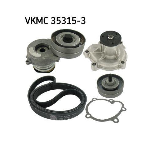 SKF Wasserpumpe + Keilrippenriemensatz