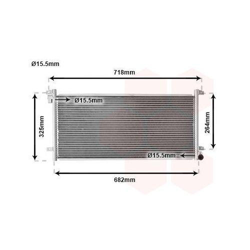 VAN WEZEL Kondensator, Klimaanlage 28005044
