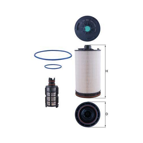MAHLE Kraftstofffilter KX 654KIT