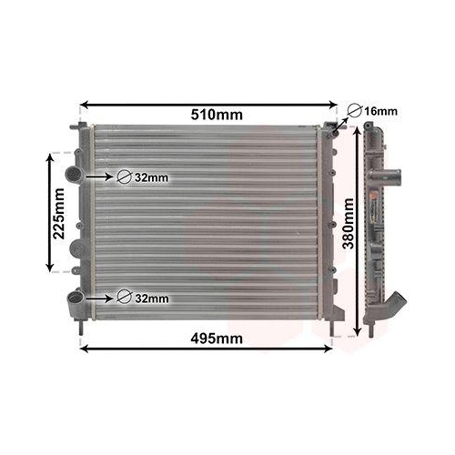 VAN WEZEL K&uuml;hler, Motork&uuml;hlung 43002271