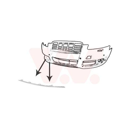 VAN WEZEL Zier-/Schutzleiste, Sto&szlig;f&auml;nger 0340582