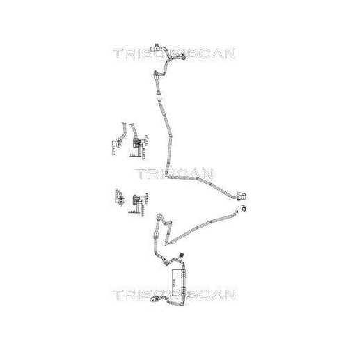 TRISCAN Hochdruck-/Niederdruckleitung, Klimaanlage 9010 29035