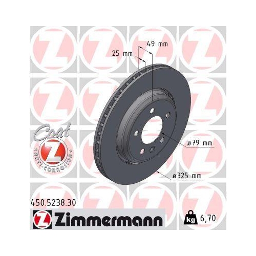 ZIMMERMANN Bremsscheibe FORMULA S 450.5238.30