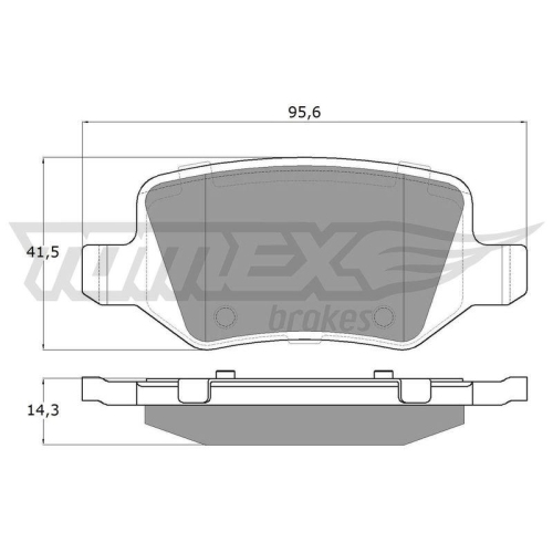 TOMEX Brakes Bremsbelagsatz, Scheibenbremse TX 12-90