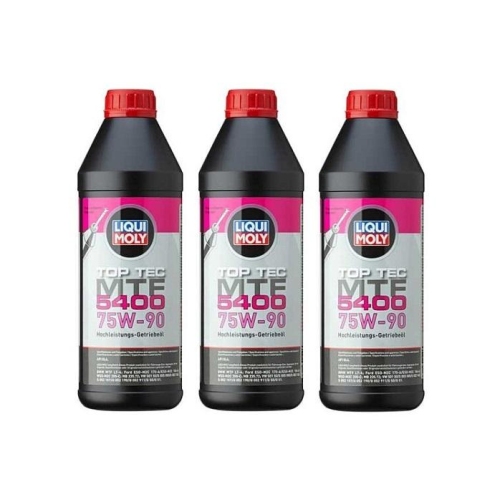 3x Motor&ouml;l Motoren&ouml;l Liqui Moly 21791 1 Liter Top Tec MTF 5400 75W-90 - 3 Liter