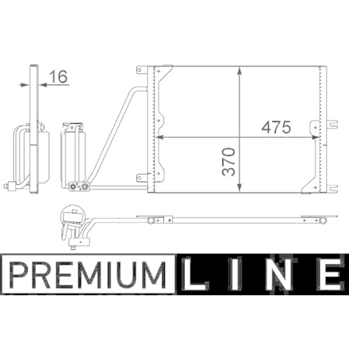 MAHLE Kondensator, Klimaanlage BEHR *** PREMIUM LINE *** AC 226 000P