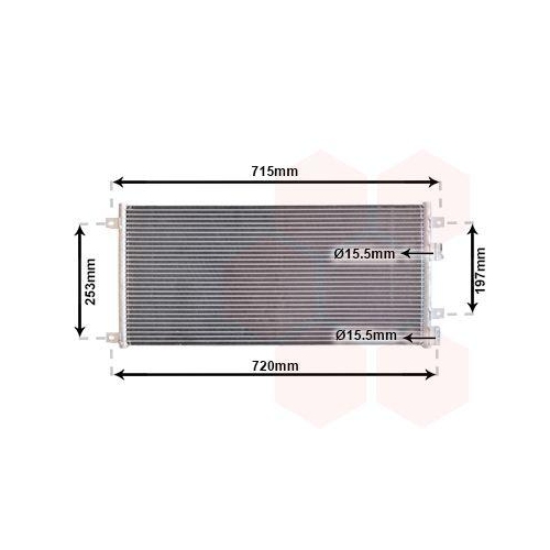 VAN WEZEL Kondensator, Klimaanlage 28005058