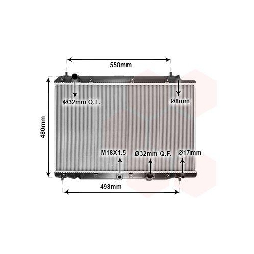 VAN WEZEL K&uuml;hler, Motork&uuml;hlung 25002215