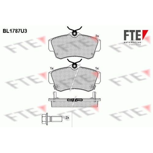 FTE Bremsbelagsatz, Scheibenbremse 9010358