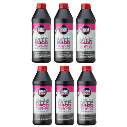 6x Motor&ouml;l Motoren&ouml;l Liqui Moly 21791 1 Liter Top Tec MTF 5400 75W-90 - 6 Liter