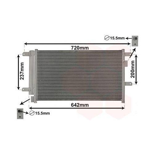 VAN WEZEL Kondensator, Klimaanlage 28005089