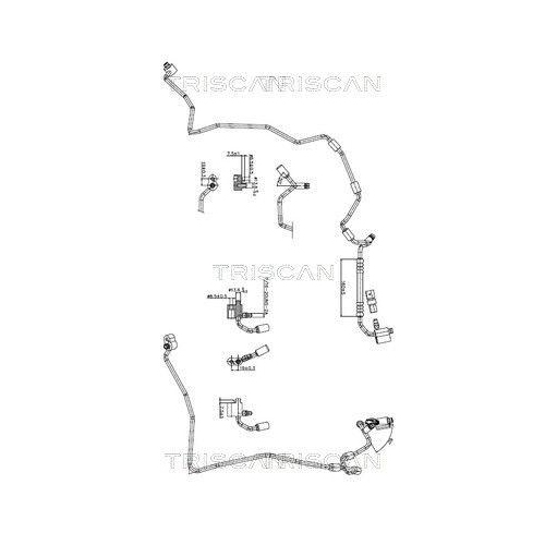 TRISCAN Hochdruck-/Niederdruckleitung, Klimaanlage 9010 29036