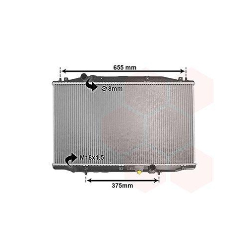 VAN WEZEL K&uuml;hler, Motork&uuml;hlung 25002218