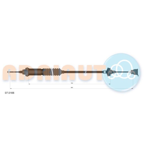 ADRIAUTO Seilzug, Kupplungsbet&auml;tigung 07.0166