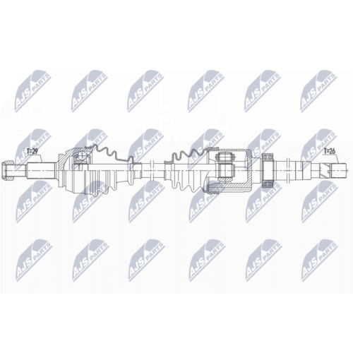 NTY Antriebswelle NPW-RE-160