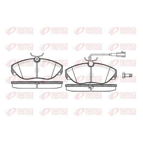 REMSA Bremsbelagsatz, Scheibenbremse 0486.11