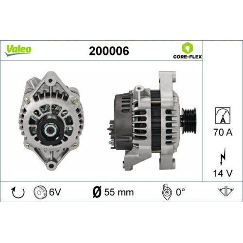 VALEO Generator VALEO CORE-FLEX 200006