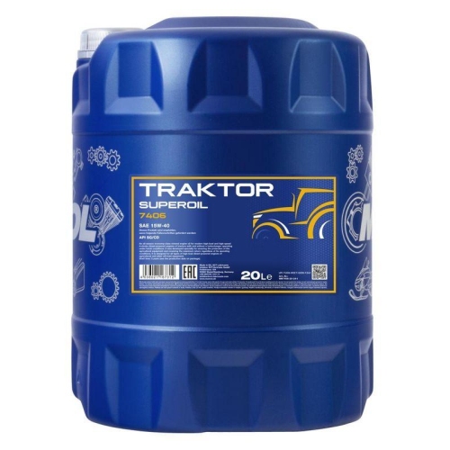 Motor&ouml;l Motoren&ouml;l Mannol Traktor Superoil 15W-40 20 Liter Kanister MN7406-20