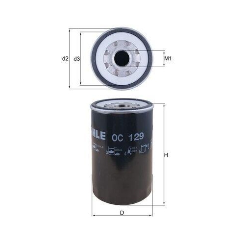 MAHLE &Ouml;lfilter OC 129