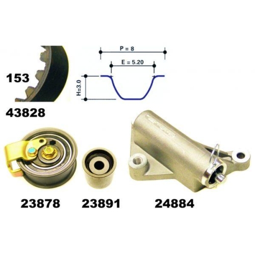 MAPCO Zahnriemensatz 23833