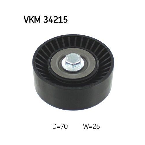 SKF Umlenk-/F&uuml;hrungsrolle, Keilrippenriemen VKM 34215