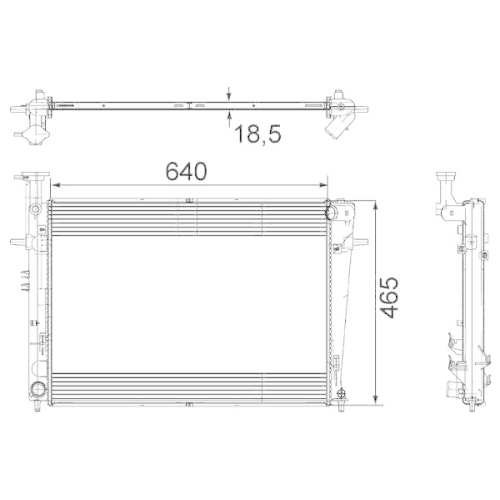 MAHLE K&uuml;hler, Motork&uuml;hlung BEHR *** PREMIUM LINE *** CR 908 000P