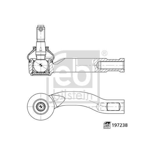 FEBI BILSTEIN Spurstangenkopf 197238