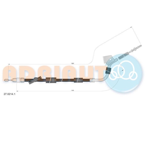 ADRIAUTO Seilzug, Feststellbremse 27.0214.1