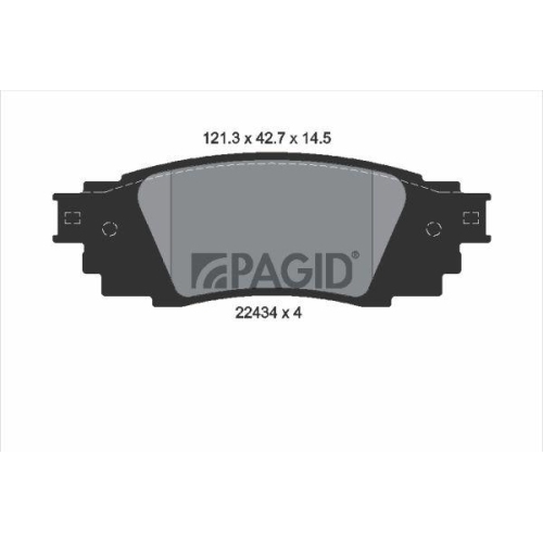 PAGID Bremsbelagsatz, Scheibenbremse T2561N