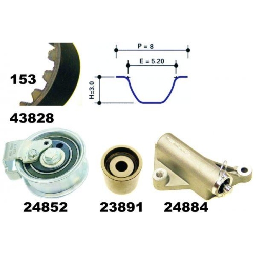 MAPCO Zahnriemensatz 23840