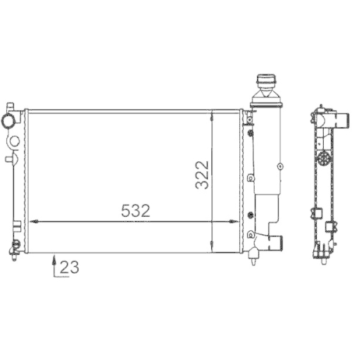 MAHLE K&uuml;hler, Motork&uuml;hlung BEHR CR 91 000S