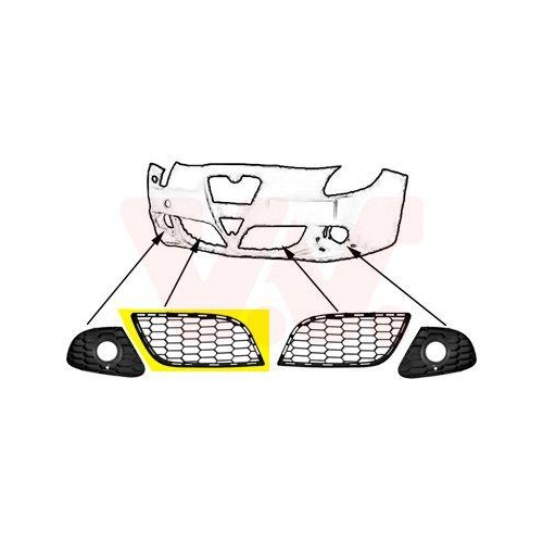 VAN WEZEL L&uuml;ftungsgitter, Sto&szlig;f&auml;nger 0113596