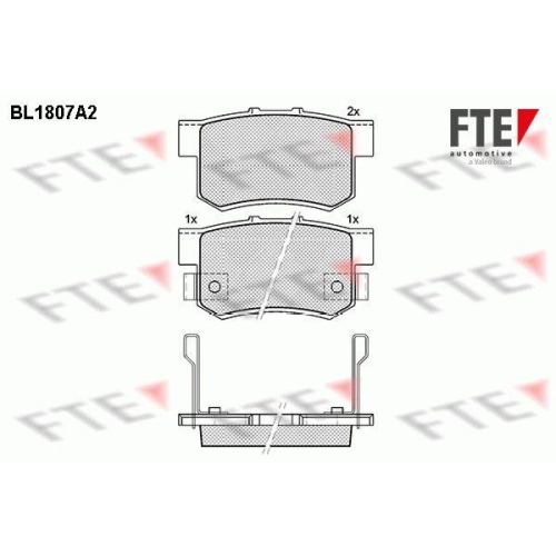 FTE Bremsbelagsatz, Scheibenbremse 9010383