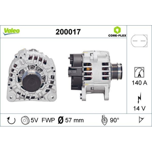 VALEO Generator VALEO CORE-FLEX 200017