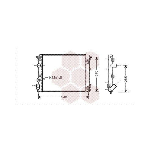 VAN WEZEL K&uuml;hler, Motork&uuml;hlung 43002302