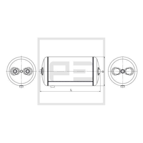 PE Automotive Luftbeh&auml;lter, Druckluftanlage 146.500-80A