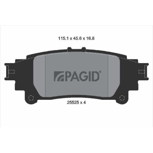 PAGID Bremsbelagsatz, Scheibenbremse T3147N