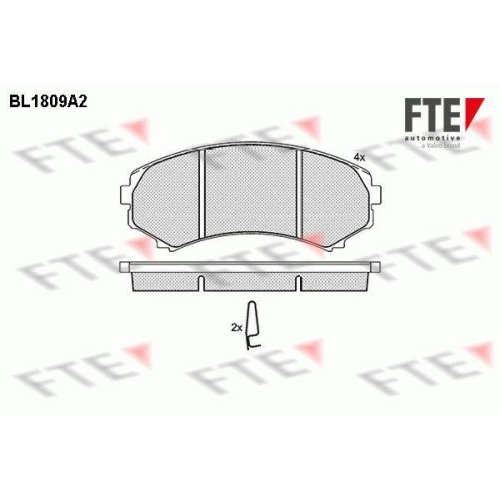 FTE Bremsbelagsatz, Scheibenbremse 9010385