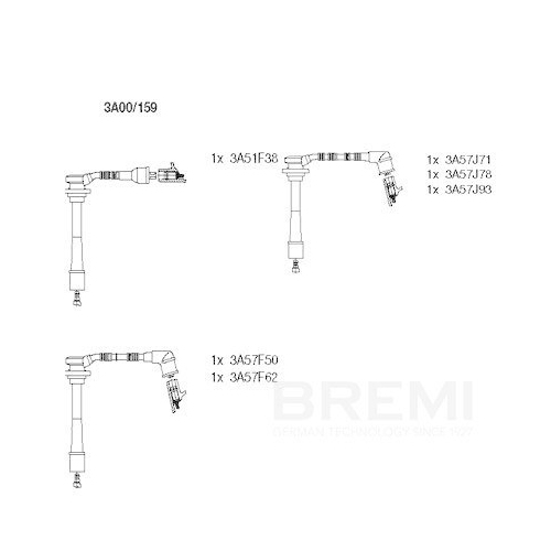 BREMI Z&uuml;ndleitungssatz 3A00/159