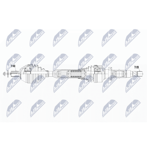 NTY Antriebswelle NPW-VV-136