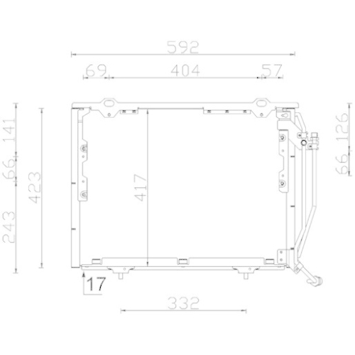 MAHLE Kondensator, Klimaanlage BEHR AC 243 000S