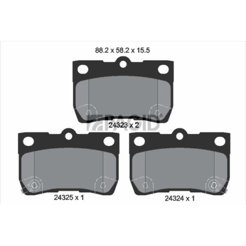 PAGID Bremsbelagsatz, Scheibenbremse T1593N