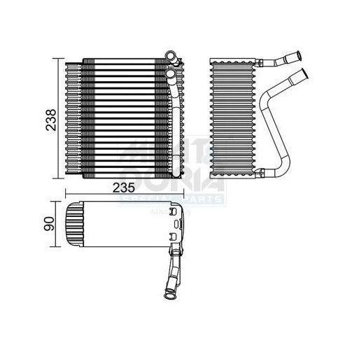 MEAT & DORIA Verdampfer, Klimaanlage 997005