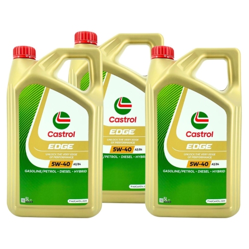 Motor&ouml;l Castrol Edge 5W-40 A3/B4 API SP Mercedes Renault VW BMW 15 Liter 15F719