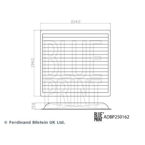 BLUE PRINT Filter, Innenraumluft ADBP250162
