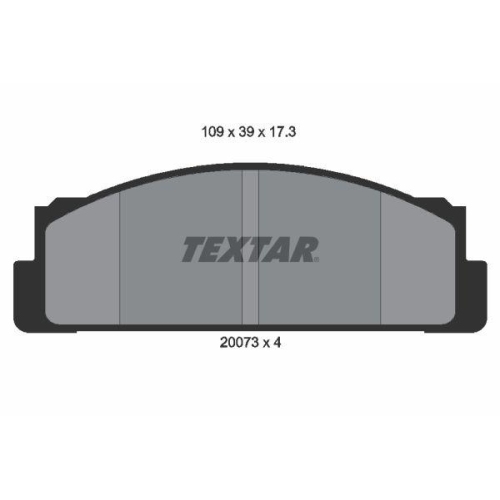 TEXTAR Bremsbelagsatz, Scheibenbremse 2007304
